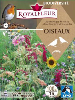 M�langes d'annuelles pour attirer les oiseaux LPO : 100 m�