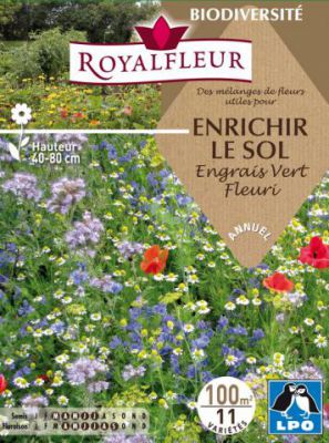 M�langes de Fleurs pour ENRICHIR LE SOL Engrais Vert Fleuri : pour 100 m�