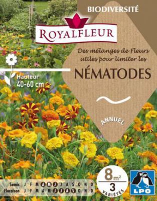 M�langes de Fleurs utiles pour limiter les NEMATODES : pour 8 m�