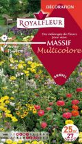 Mélanges de Fleurs MASSIF Multicolore : pour 25 m²