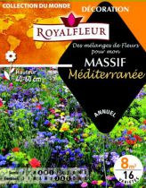 Mélanges de fleurs pour MASSIF Méditerranée : pour 8 m²