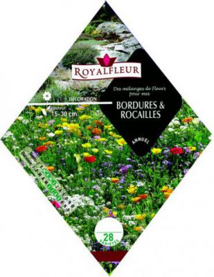 M�langes de fleurs pour BORDURES & ROCAILLES : pour 8 m�