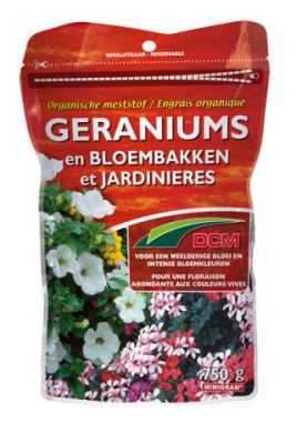 Engrais Geraniums & Jardinieres DCM : 750 gr