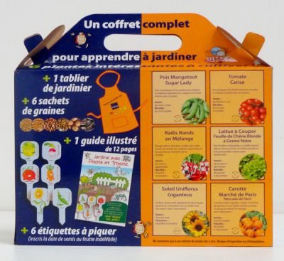 Coffret p�dagogique pour enfants D�couvrons le potager