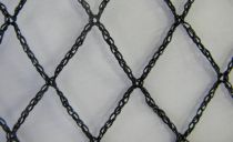 Filet anti-oiseaux tricoté noir : mailles 15 x 15 mm