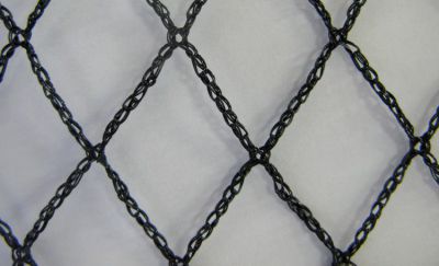 Filet anti-oiseaux tricot� noir : mailles 22 x 22 mm - 10 x 5 m