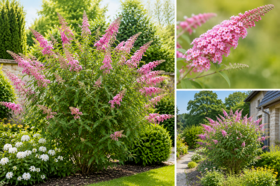 Arbre aux papillons \'Pink delight\' : Taille 40/60 cm - Pot de 3 litres