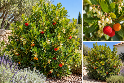Arbutus unedo \'Compacta\' / Arbousier compact�: taille 30/50 cm - pot de 2.5 litres