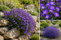 Aubri&egrave;te Cascade Blue - Aubrieta Cascade Blue : godet de 9x9 cm