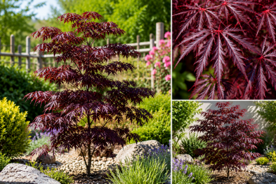 COPIE Acer palmatum \'Black Lace\' / �rable du Japon \'Black Lace\' : taille 40/+ cm - Pot de 3 litres