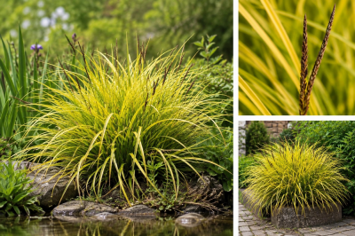 COPIE Carex elata \'Aurea\' / La�che �lev�e dor�e : godet 9 x 9 cm � 10/30 cm�: Godet de 9 x 9 cm