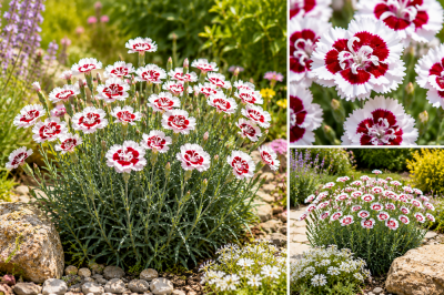 COPIE Dianthus � allwoodii \'Alice\' / �illet d�Allwood \'Alice\'�: godet 9 cm � 5/15 cm