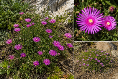 Delosperma cooperi / Pourpier vivace�: godet 9x9 cm � 0,6 litre