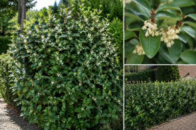 Elaeagnus Ebbingei Compacta / Chalef compact d\'Ebbing : taille 40/60 cm - Pot de 3 litres