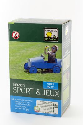 GAZON SPORT ET JEUX MDG : bo�te de 1 kg /  bo�te de 2.5 kg / sac de 10 kg / sac de 25 kg