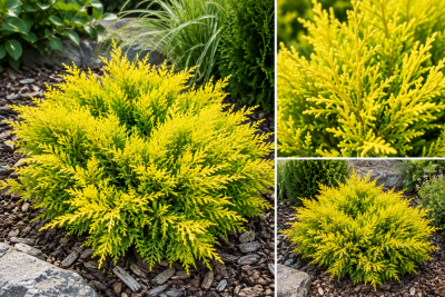 Gen�vrier horizontalis �Lime Glow� : taille 15/20 cm - pot de 2,5 litres