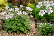 Geranium renardii / G&eacute;ranium de Renard : godet 9x9 cm � 0,6 litre