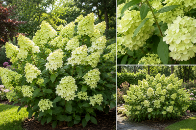 Hortensia � Panicules \'Limelight\' : Taille 40/50 cm - Pot de 3 litres