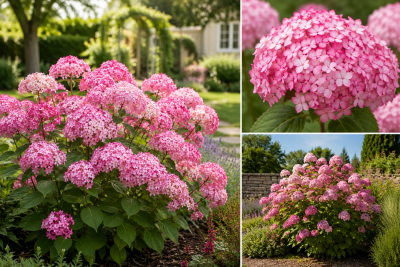 Hortensia arborescens \'Candybelle Bubblegum\' : pot de 3 litres