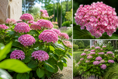 Hortensia Macrophylla \'Ayesha\' : Taille 25/30 cm - Pot de 2 litres