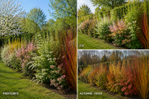 Kit haie fleurie N&deg;2 : 26 plants - taille 40/60 cm - Racines Nues