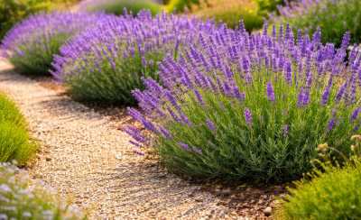 Lavandula officinalis / Lavande officinale - Lavande vraie : godet de 9x9 cm - 0,6 litre