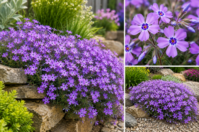 Phlox \'Purple Beauty\' : godet de 9x9 cm - 0,6 litre