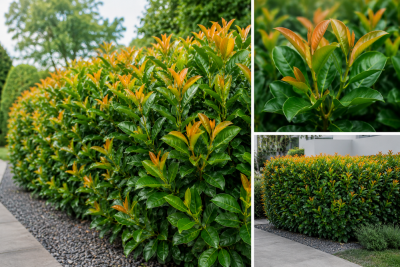 Prunus laurocerasus \'Etna\' / Laurier‑cerise�: taille 60/80 cm - pot de 3 litres