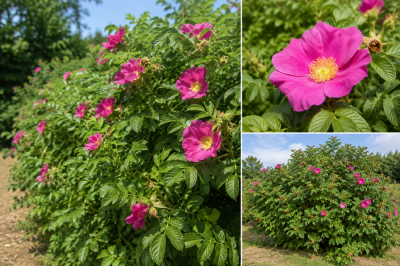 Rosier Rugeux / Rosier Rugosa : taille 30/40 cm - racines nues