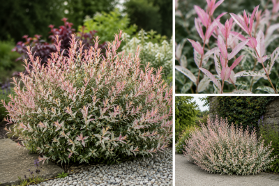 Salix integra �Flamingo� / Saule crevette Flamingo buisson�: taille 40/60 cm - pot de 3 litres
