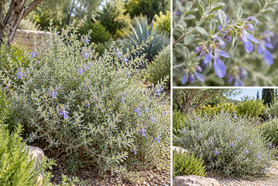 Teucrium fruticans / Germandr�e arbustive�: pot de 3 litres � 20/40 cm