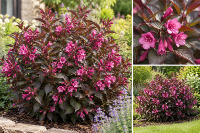 Weigela Florida purpurea : Taille 15/20 cm - Godet 9x9 cm